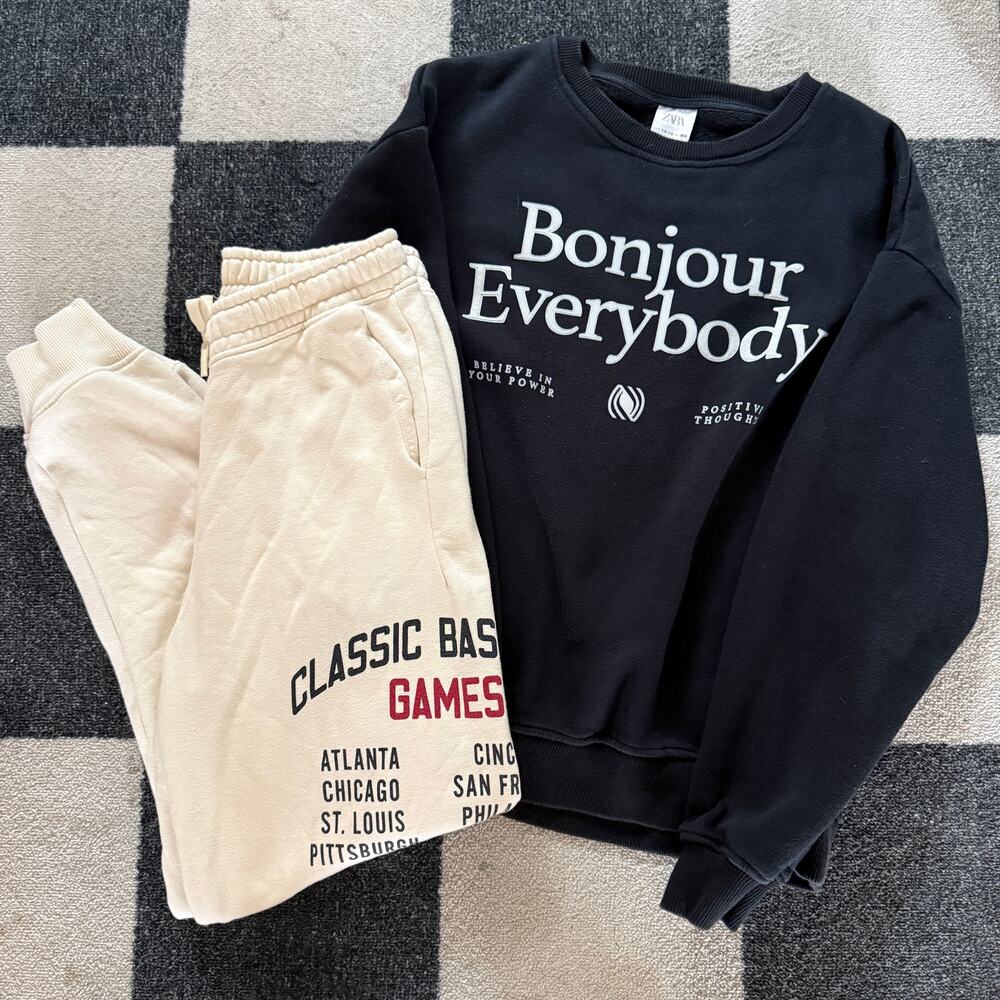 Zara Boy 13/14 Sweatshirt Sweatpant Bundle